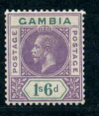 1 Sh 6 p violet and green