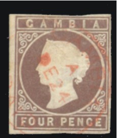 4 p brown, red cancel