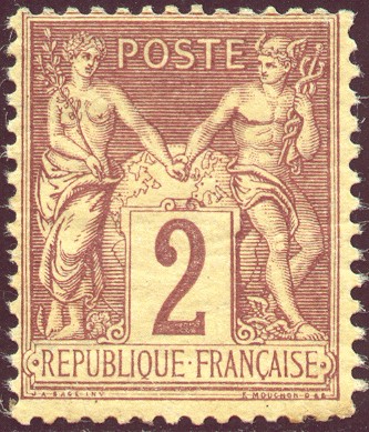 Typical example of stamp from 1873-1902