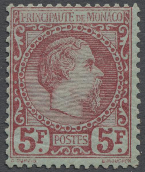 1885 MONACO N°5 TIMBRE POSTE PRINCE CHARLES III xx - Monaco Timbres