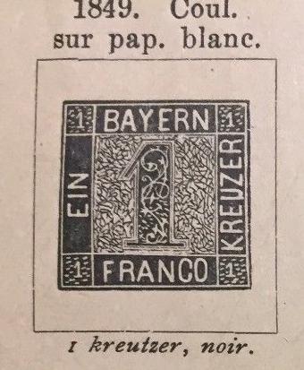 Illustration from an old French stamp album
